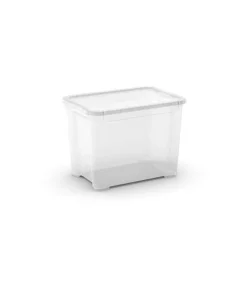 Ultima Occasione Contenitore con coperchio trasparente "tbox s" in plastica 38,4x26,8x28,3 cm